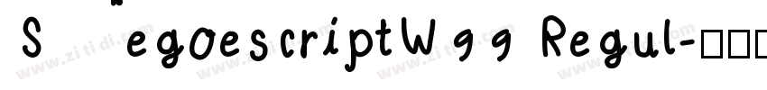 SegoescriptW99 Regul字体转换